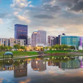 Dayton-Ohio-skyline-sunset
