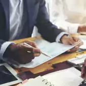 Hands during a meeting
