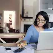 woman paying bill