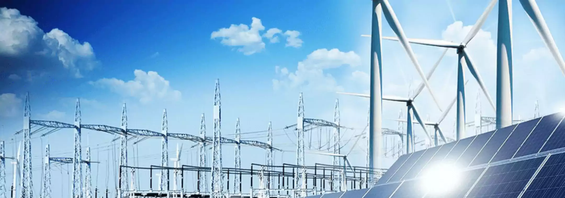 sustainability - solar panels and transmission